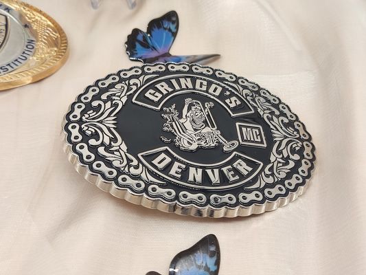 Custom Zinc Alloy Belt Buckle for Men with Logo 3-3.5 Inch