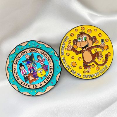 خرید چاپ UV لوگو سفارشی پیله های زینتی زینتی فلزی سخت online manufacture