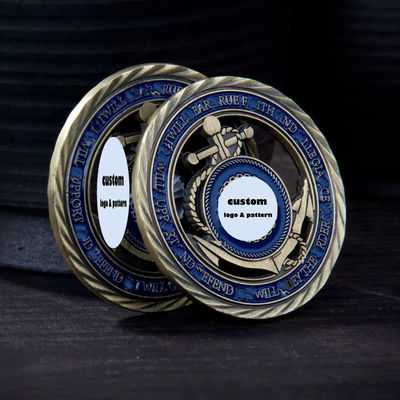 خرید سکه های چالش سفارشی با چاپ برش در آلیاژ روی برای استفاده خاطره ای دو طرفه online manufacture