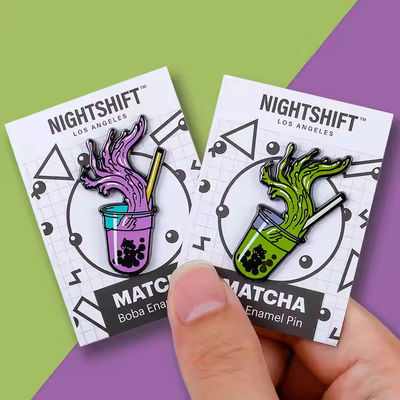 Polishing / Plating Process Custom Anime Pin Enamel Charms Dyed Custom Pins Metal Logo Badges Hard Enamel Pin Badge