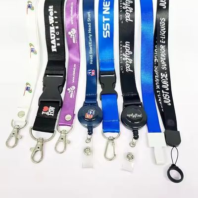 خرید Custom Logo Lanyard with Silkscreen Printing and Metal Hook Attachment for Promotional Use online manufacture