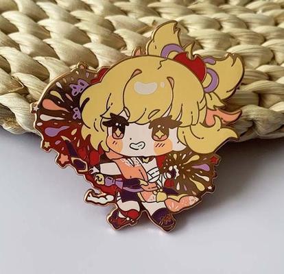خرید High Quality Zinc Alloy Custom Logo Gold Plated Enamel Pin Badges and Metal Lapel Pins online manufacture