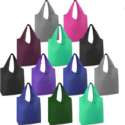 قیمت خوب Environmentally Friendly Recycled Foldable Tote Bag Shopping Ripstop Polyester Waterproof Reusable Custom Promotional Shopping Bag (In Stock) آنلاین