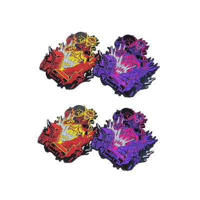 رنگ بنفش اندازه شن و ماسه لوگو سفارشی پین های لاپل فلزی نشان های پین دستکاری سفارشی