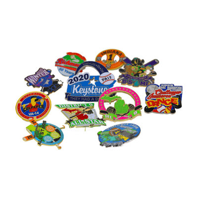 قیمت خوب پین های یقه ای نرم میناکاری شده 1.5 اینچی سفارشی در نشان های فلزی آلیاژ روی آنلاین