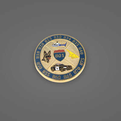 سکه یادبود آلیاژ روی سفارشی با پوشش طلا و طراحی سفارشی برای سوغات و چالش ها