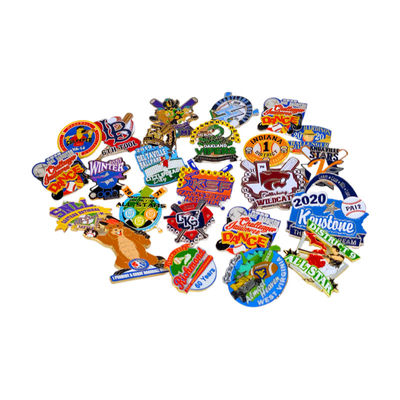 قیمت خوب پین لپل لاجومال سفارشی با پوشش طلا / نقره / مس و پایان سخت لاجومال آنلاین