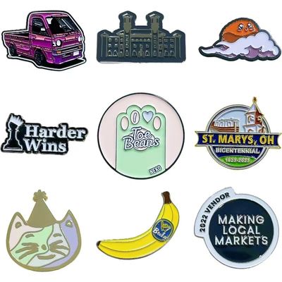 کلاه گردنبند پوشاک لوگو نشان پیین های فلزی سفارشی نشان کارتون شخصیت حیوانات Lapel Pin Enamel Pin