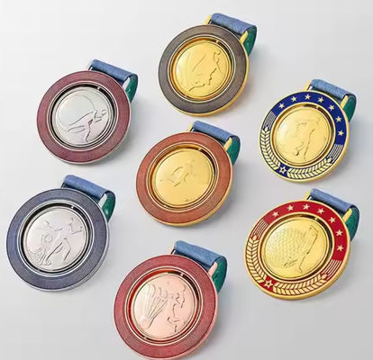 اروپا و آمریکای شمالی مدال فلزی دارای ویژگی طراحی منطقه ای بدون حداقل جایزه و فرآیند چاپ