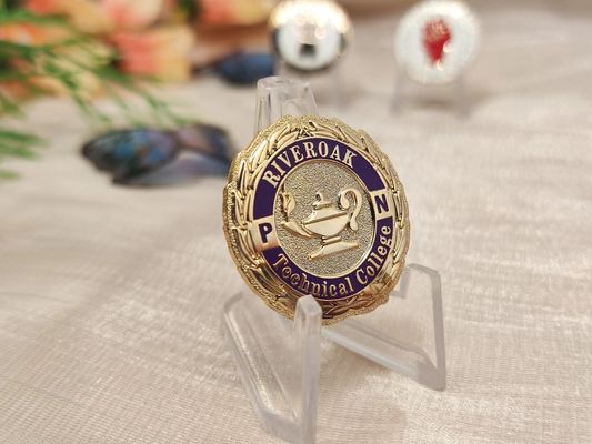 سکه سفارشی دو طرفه با چاپ خطی و پایان برنز باستانی برای باشگاه های موتورسیکلت و جمع آوری کنندگان