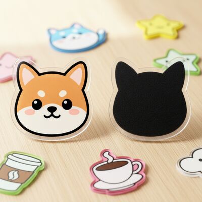 قیمت خوب برچسب آکریلیک یخچال با شفافیت بالا با طراحی مغناطیسی قوی و اندازه و شکل سفارشی آنلاین