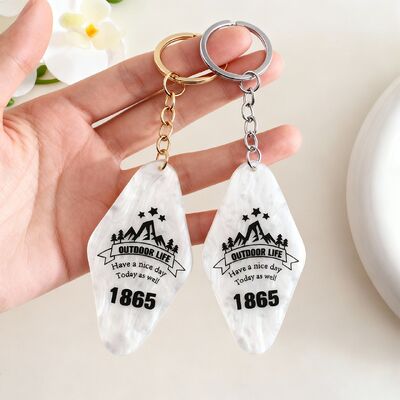 تابلوی شماره اتاق هتل آکریلیک سفارشی کلیدچنگ های الماس خلاق تابلوی نام با تکنیک بافت شده مربع