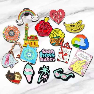 قیمت خوب پین‌های یقه سفارشی - نشان‌های فلزی مینای سخت برای قدردانی از کارمندان آنلاین