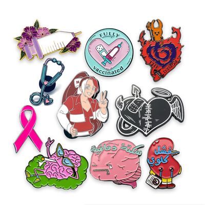 قیمت خوب پن لپل سفارشی با ضخامت 1.5mm و اندازه 35mm در 5-7 روز کاری ساخته شده است آنلاین