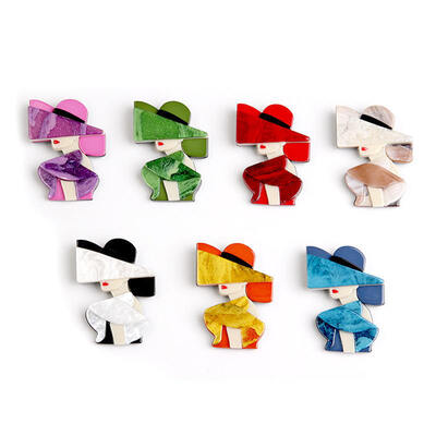 قیمت خوب پین آکریلیک کارتونی سفارشی ️ لوگو و نام چاپ شده ، کلیپ مو یا نشان مغناطیسی برای دکوراسیون شیک آنلاین