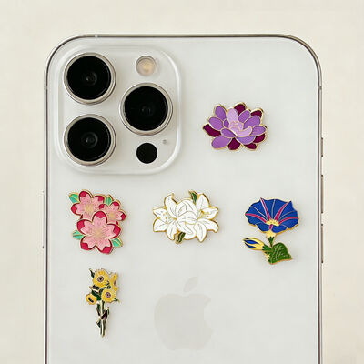 قیمت خوب طراحی سه بعدی سفارشی رنگ صورتی مواد با کیفیت بالا نماد پین زیمنس برای تزئین تلفن آنلاین