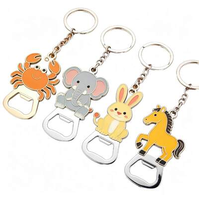 قیمت خوب بسته بندي زينک آلياژ Keychain بطری باز کننده با 2D 3D نماد ضدعفونی برای هدیه های تبلیغاتی بار آنلاین