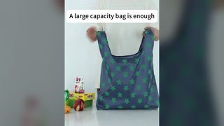 کیسه های خواربارفروشی پلی استر Ripstop بازیافتی دوستدار محیط زیست Gelory کیسه های خرید تاشو با قابلیت استفاده مجدد