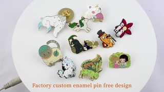 پین‌های مینای فلزی رنگ‌شده با کیفیت بالا Hype Beast Tiger Lion Animals